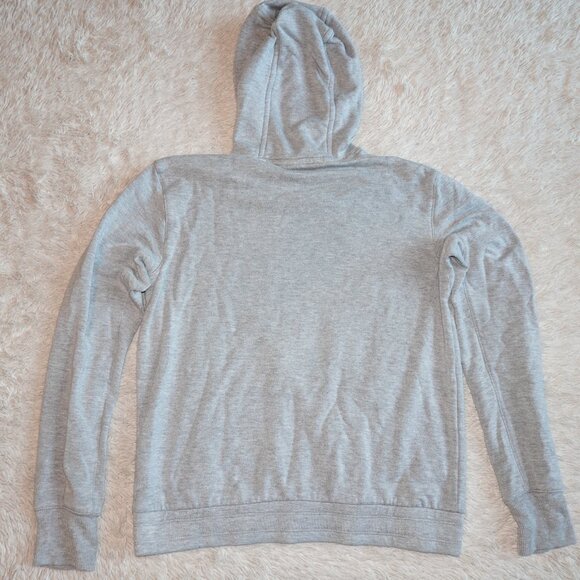 Girls Large 12 Athleta Girl SUPER SOFT Gray Pullover Hooded Sweatshirt, Like New - Picture 3 of 3